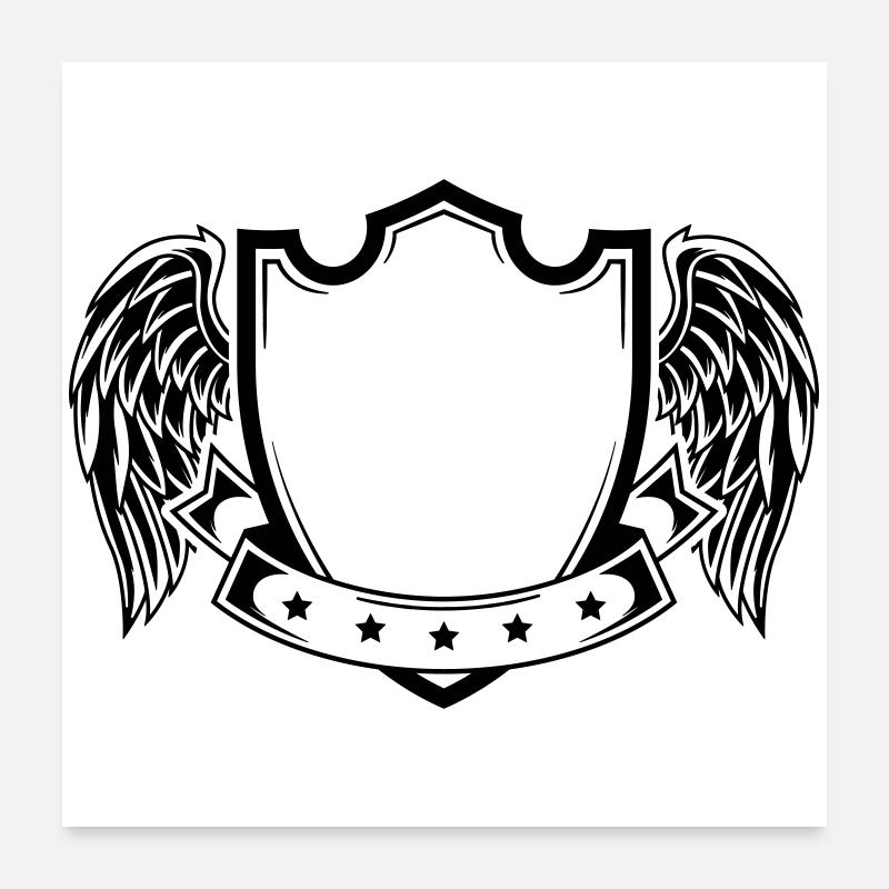 Armoiries Poster 60 x 60 cm