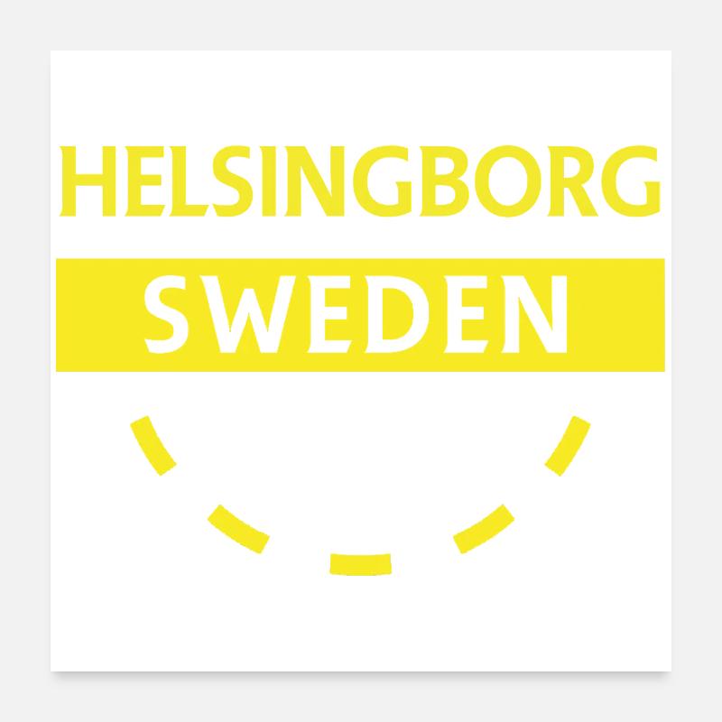 Helsingborg, Suède, Écusson Poster 60 x 60 cm