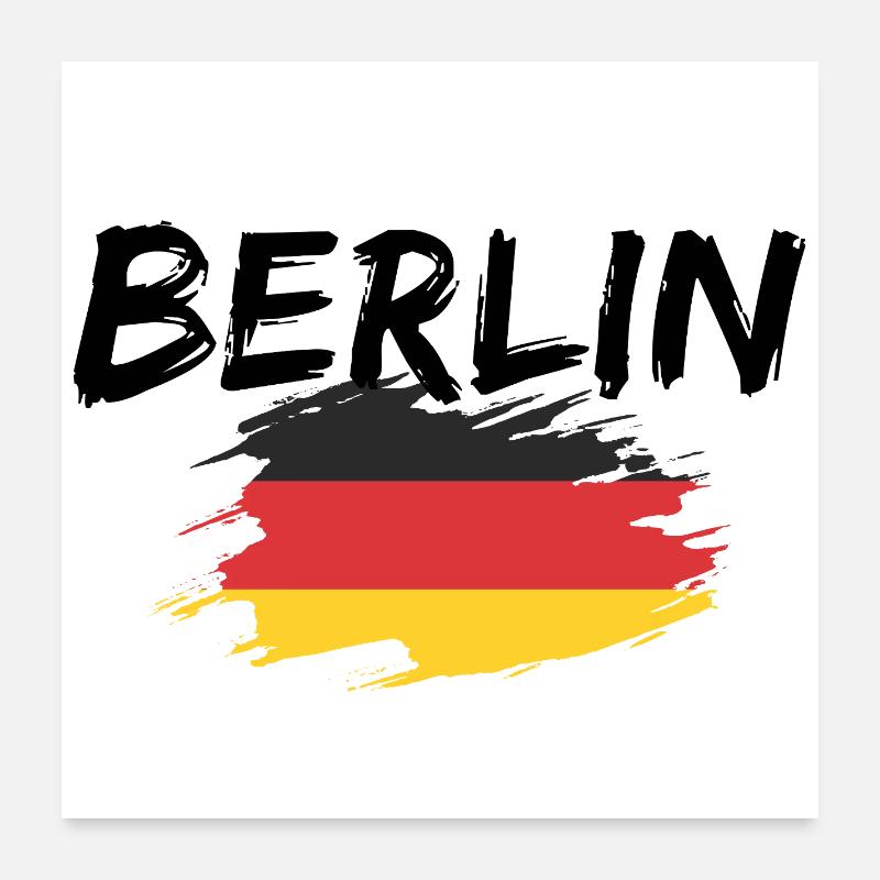 Berlin Deutschland Poster 60x60 cm
