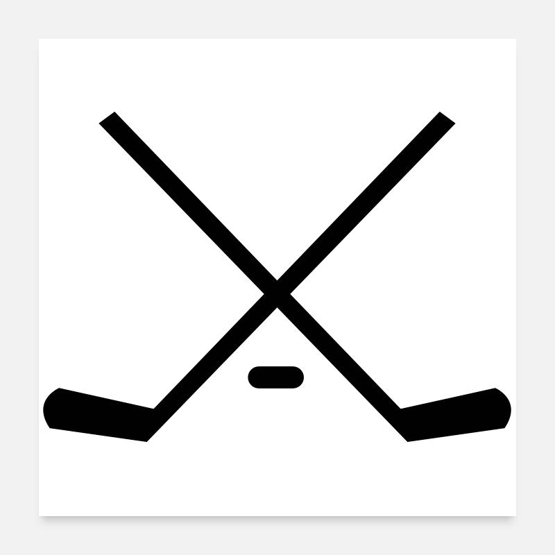 Hockey Poster 60 x 60 cm