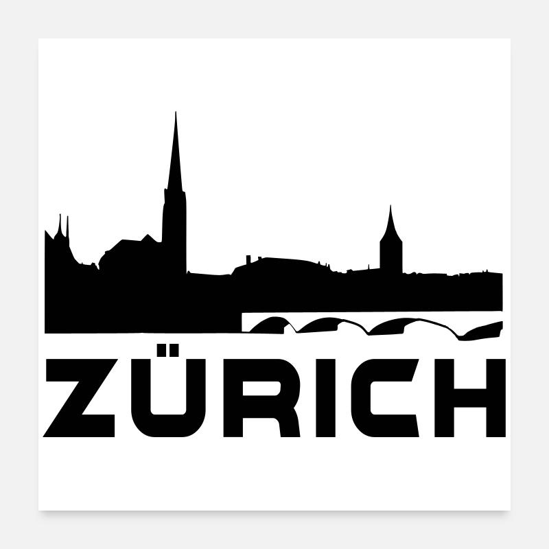 Zürich Poster 60x60 cm