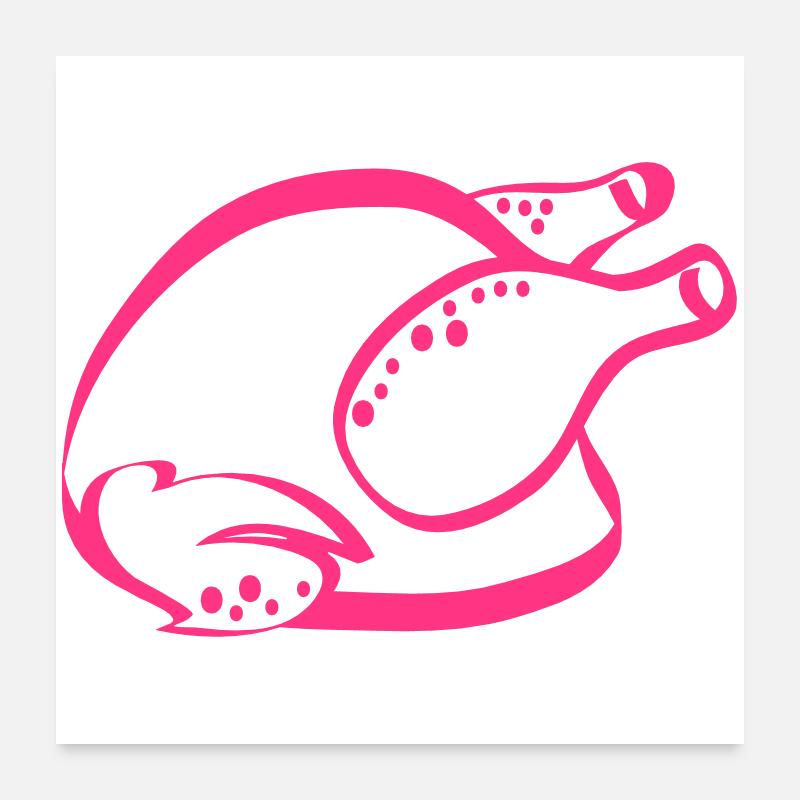 chicken Poster 24" x 24" (60x60 cm)