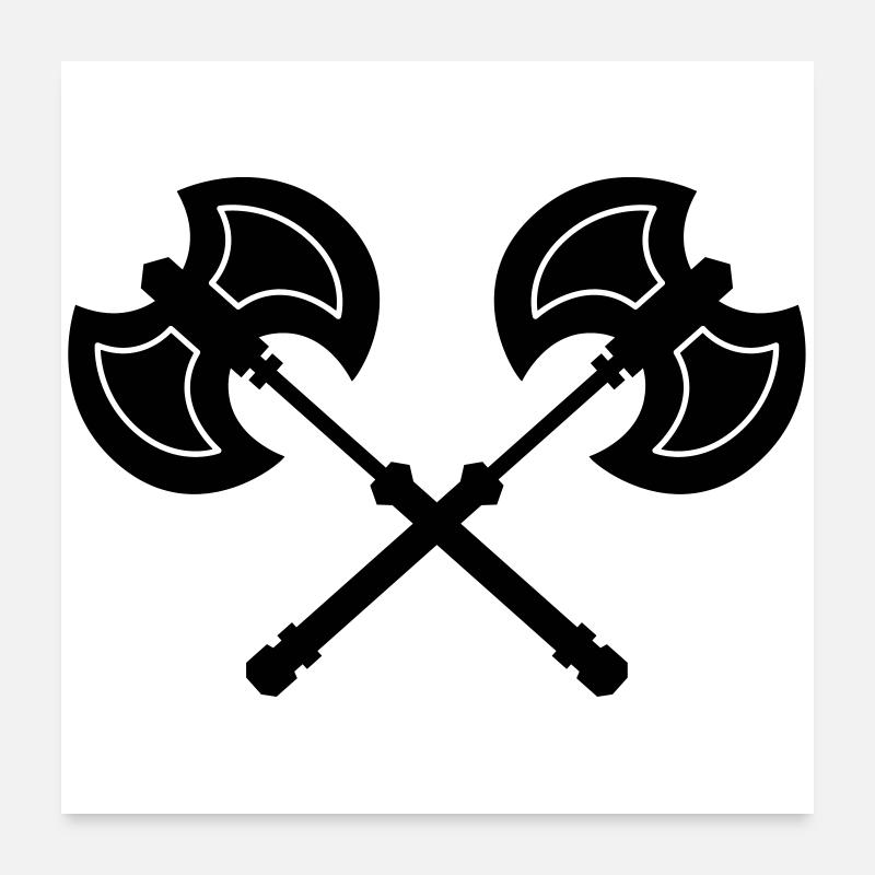 hache Poster 60 x 60 cm