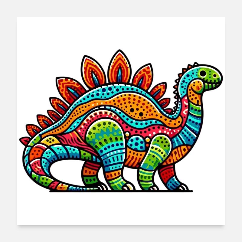 Dinosaur Poster 24" x 24" (60x60 cm)