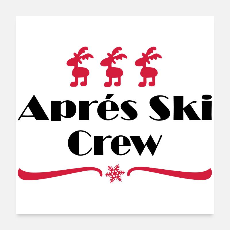Apres ski Poster 60x60 cm