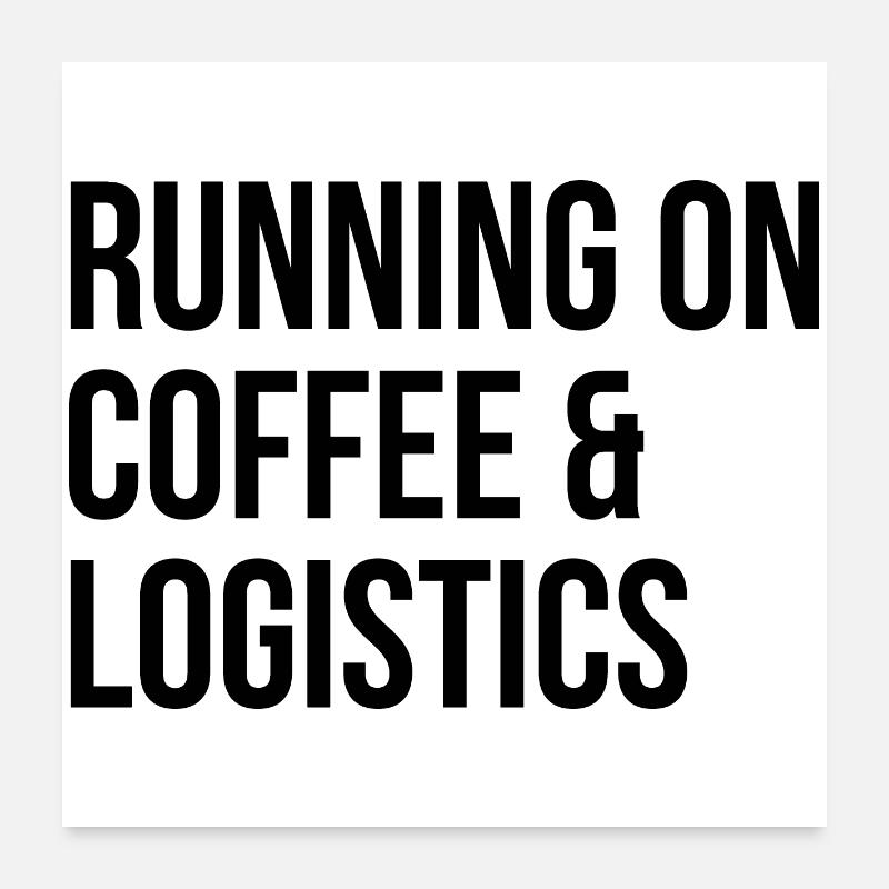 logistique Poster 60 x 60 cm