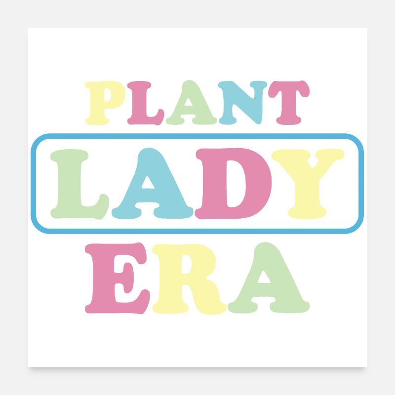 Pastel Lady Plant Ära Poster 60x60 cm