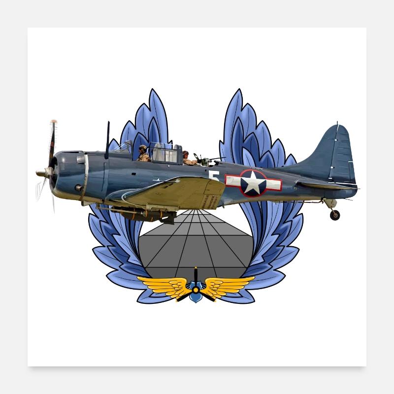 SBD Dauntless Poster 60x60 cm