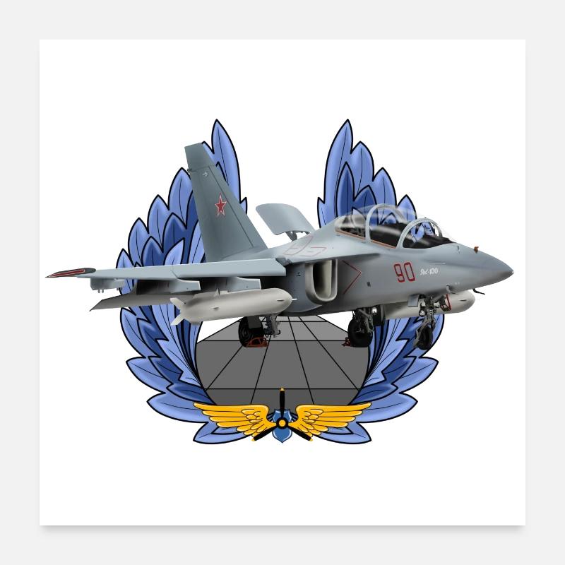 Yak-130 Poster 60 x 60 cm