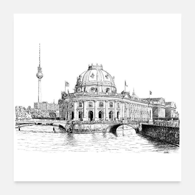 Berlin Poster 60x60 cm