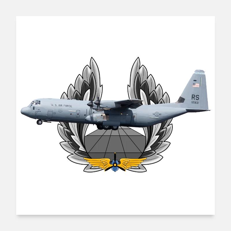 C-130 Super Hercules Poster 60 x 60 cm