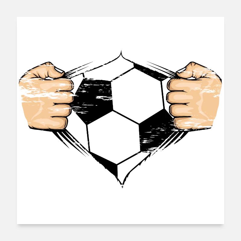 Soccer Design used Poster 24" x 24" (60x60 cm)