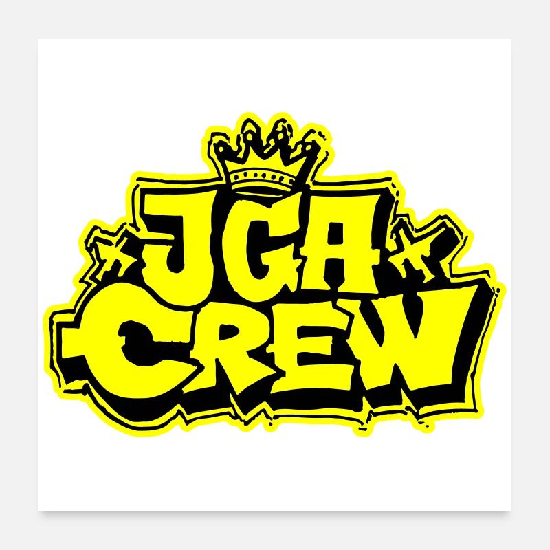 Enterrement de vie de garçon Jga Crew Poster 60 x 60 cm
