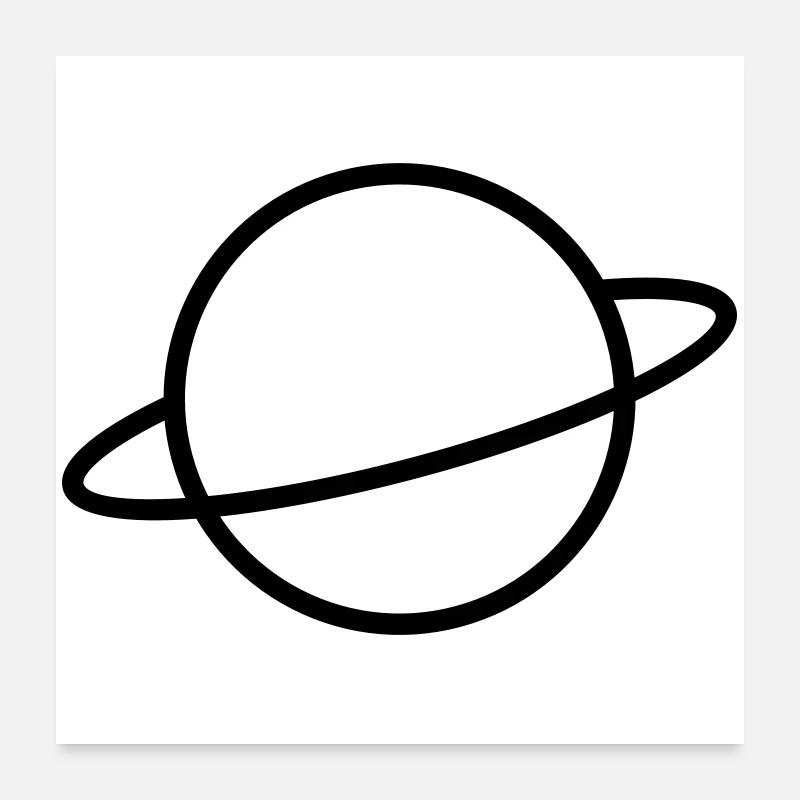 Planète Poster 60 x 60 cm