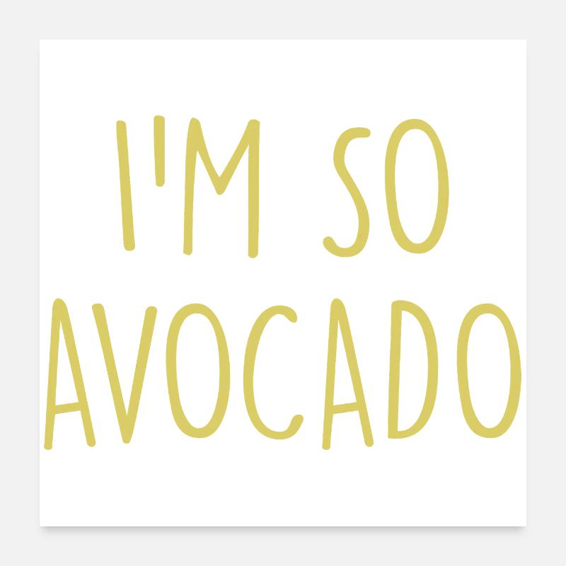 Avocado  Poster 60x60 cm