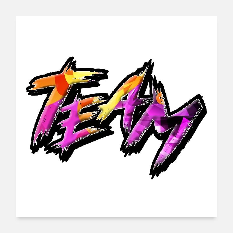 Team Poster 60x60 cm