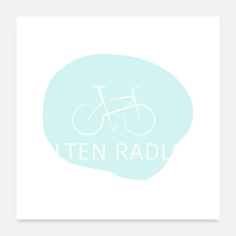 Rarely Wheelless – Pun Bicycle Saying Poster 24" x 24" (60x60 cm)