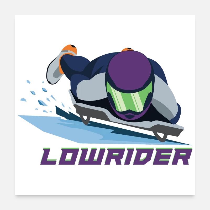 Skeleton Lowrider Poster 60x60 cm