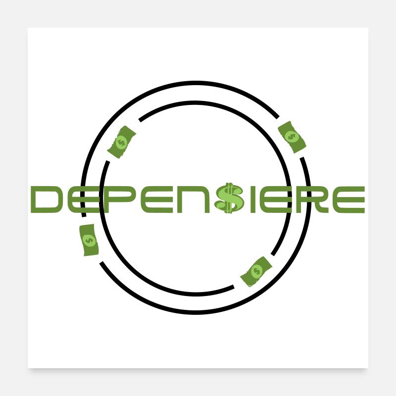Depensière  Poster 60 x 60 cm