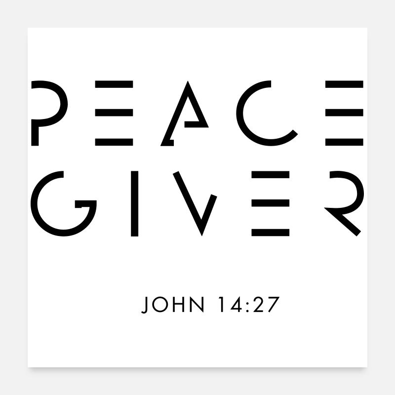 PEACEGIVER - Poster 24" x 24" (60x60 cm) - white