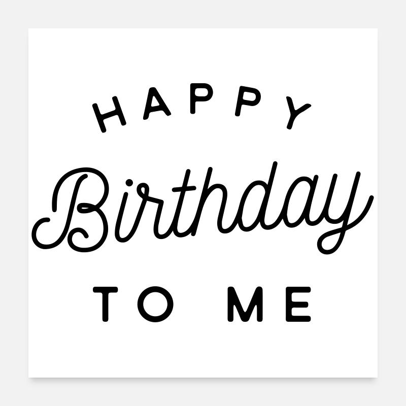 birthday Poster 24" x 24" (60x60 cm)