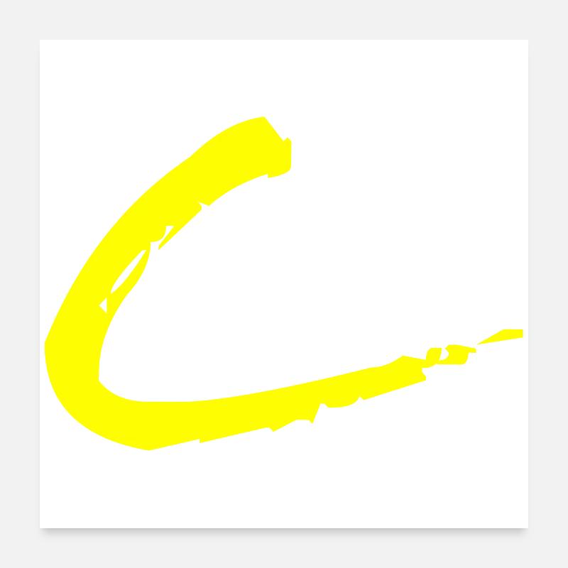 Buchstabe C Poster 60x60 cm