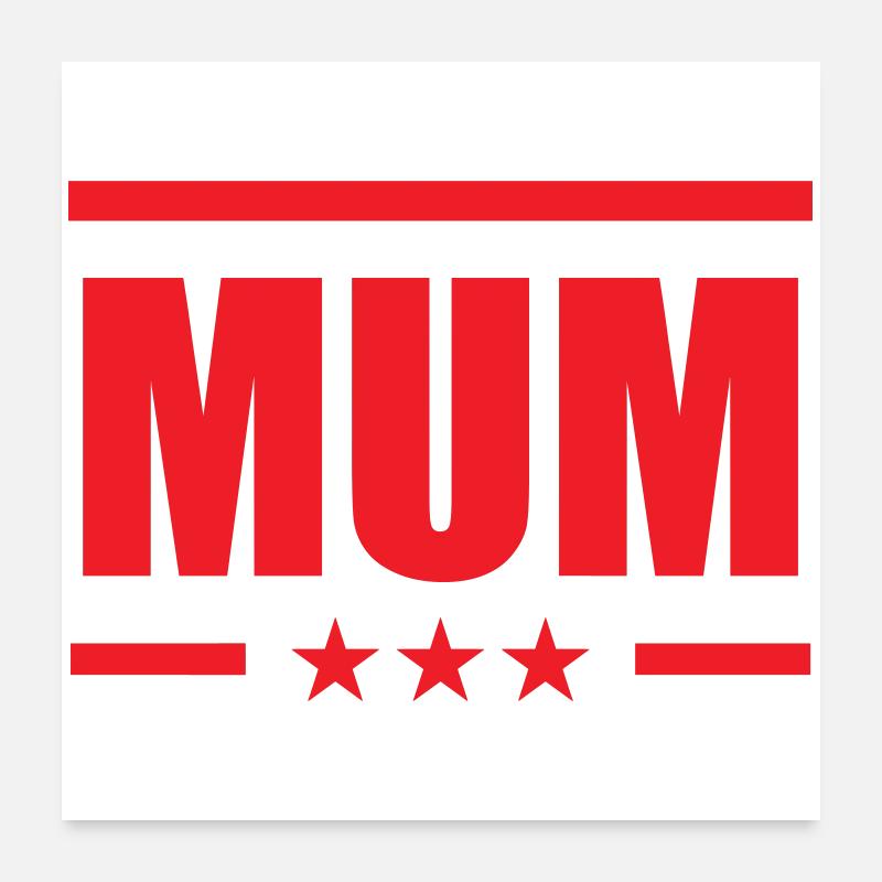 Mama, ich liebe dich - Muttertag Poster 60x60 cm