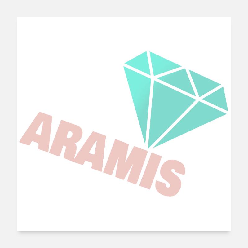 Aramis als Edel Poster 60x60 cm