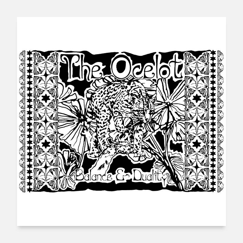 DER OCELOT Poster 60x60 cm