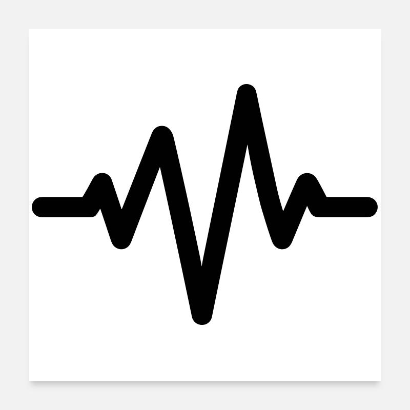 heartbeat Poster 24" x 24" (60x60 cm)