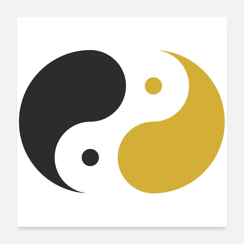 Yin & Yang Poster 60x60 cm