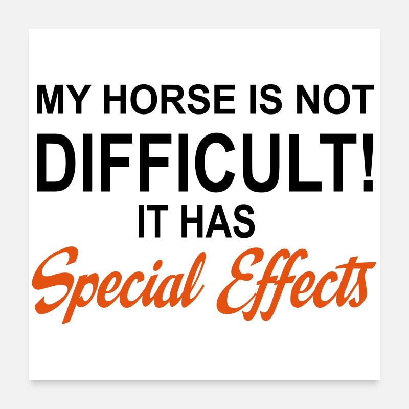 Cheval Poster 60 x 60 cm