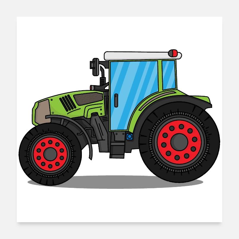 Tracteur Poster 60 x 60 cm