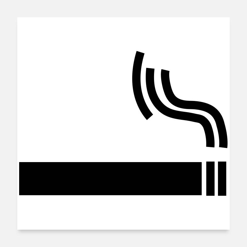 Cigarette Pause cigarette Poster 60 x 60 cm
