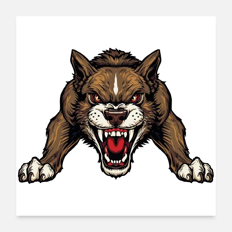 chien Poster 60 x 60 cm