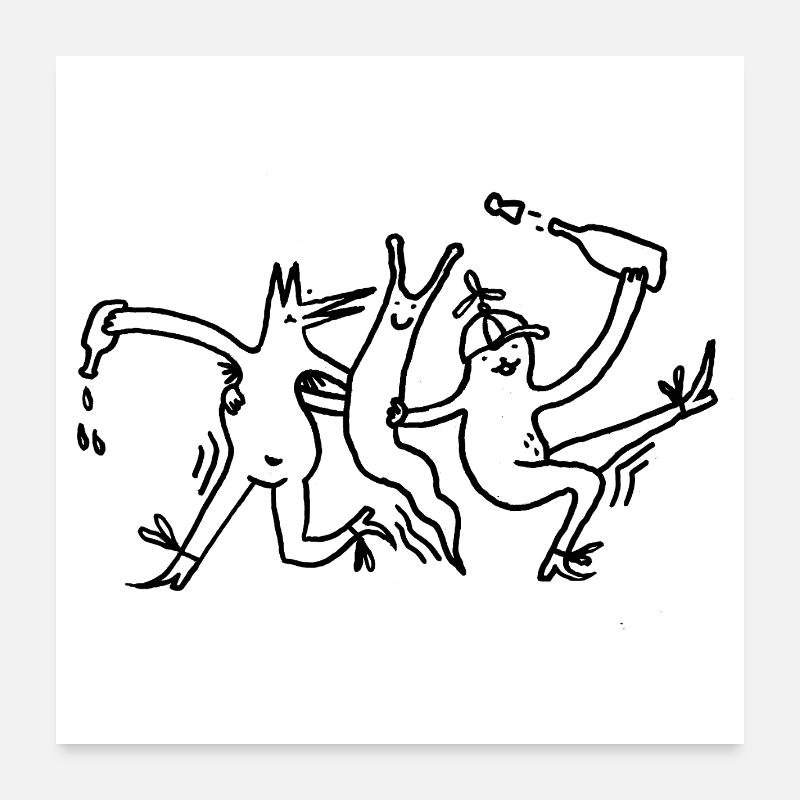 Friday Poster 24" x 24" (60x60 cm)