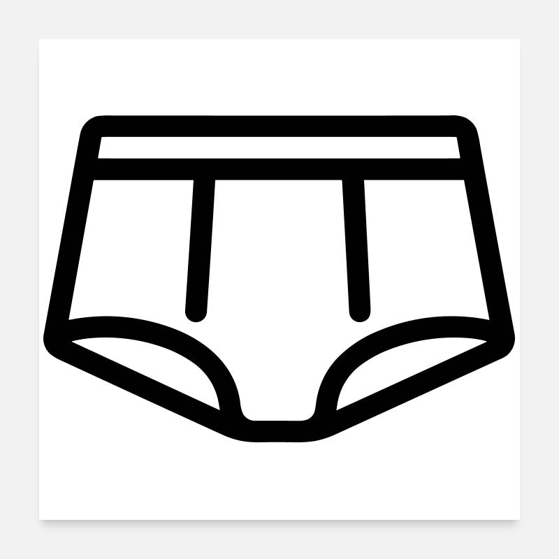 Briefs Poster 24" x 24" (60x60 cm)