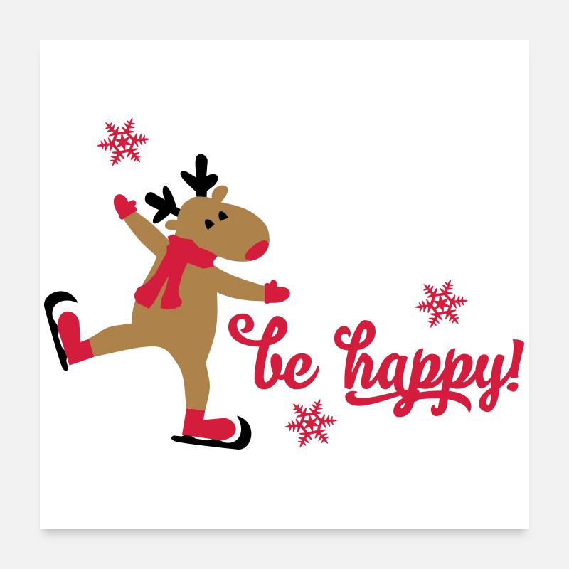 Weihnachten Poster 60x60 cm