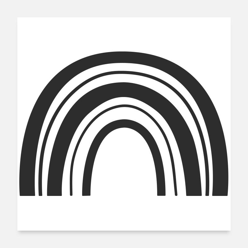 Arc-en-ciel Poster 60 x 60 cm