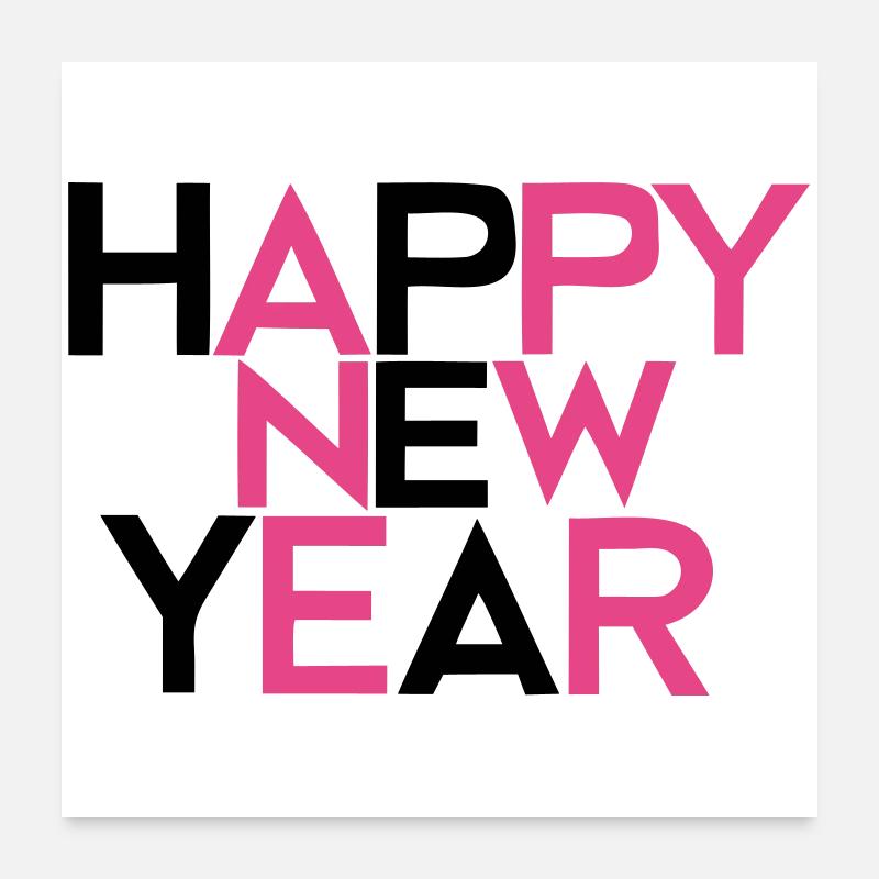 Happy New Year #2 Poster 60x60 cm