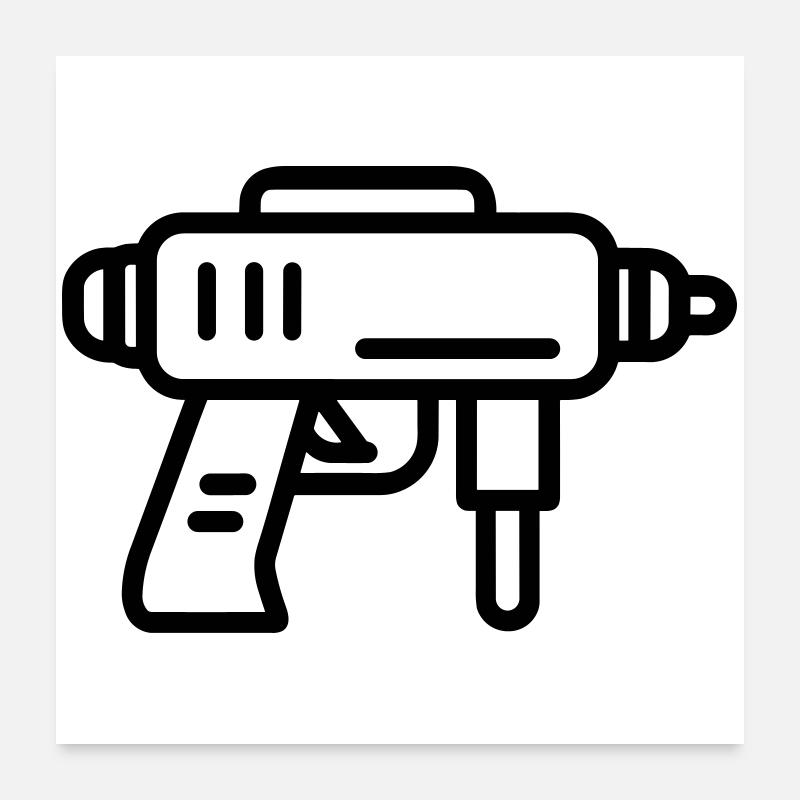 pistolet à eau Poster 60 x 60 cm
