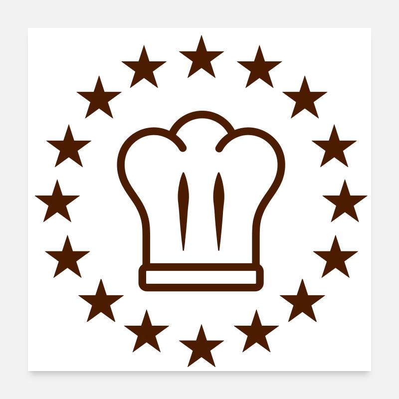 Sternekoch Poster 60x60 cm