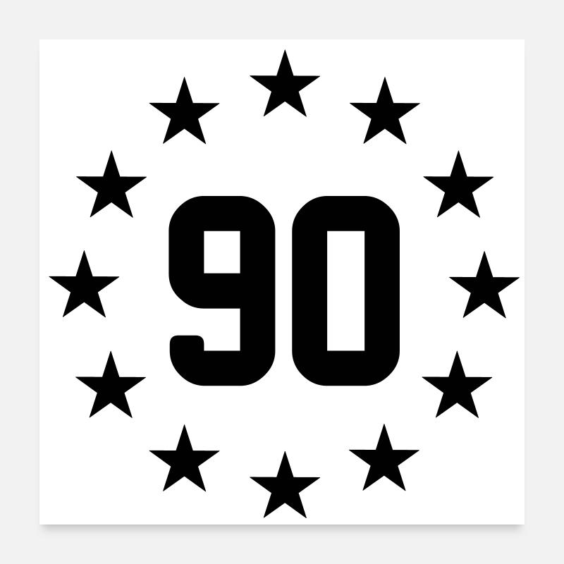 90 years Poster 24" x 24" (60x60 cm)