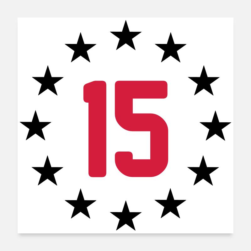15 ans Poster 60 x 60 cm