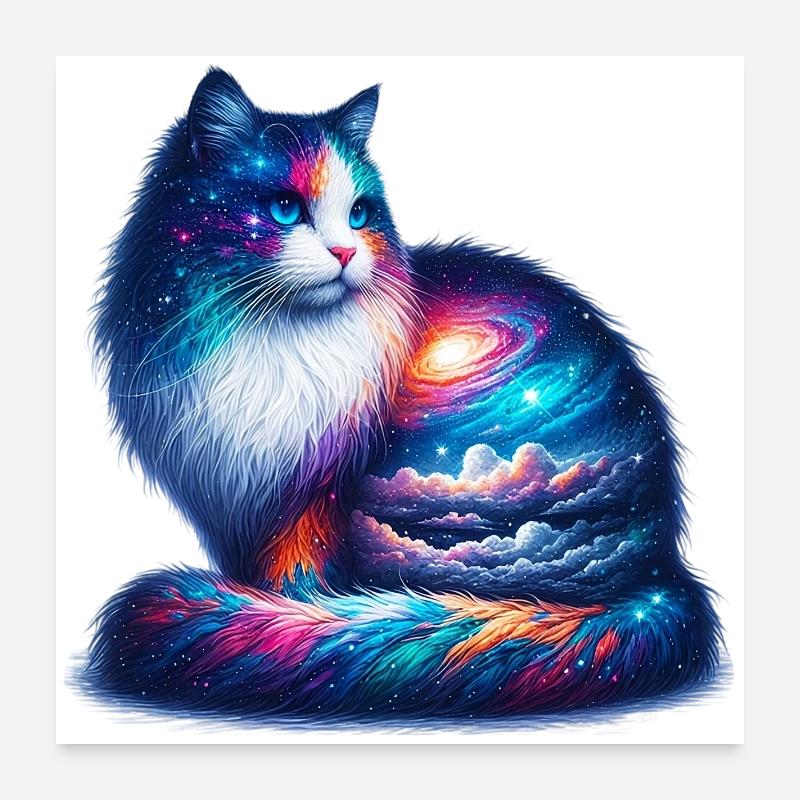 Chat Poster 60 x 60 cm