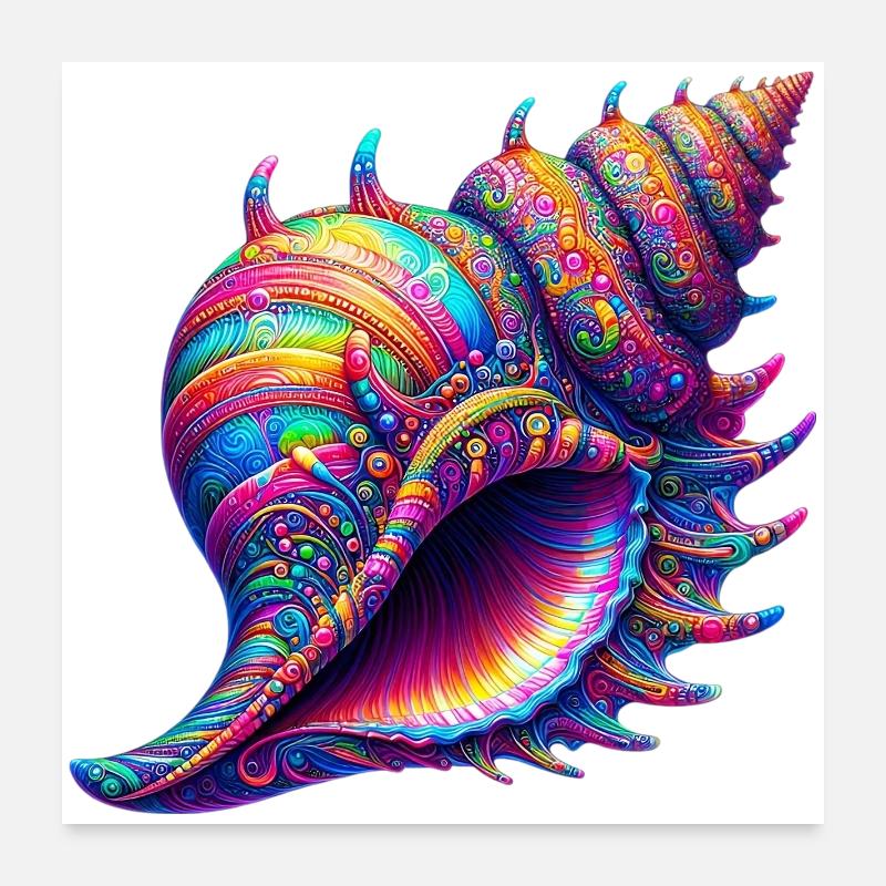Shell Poster 24" x 24" (60x60 cm)