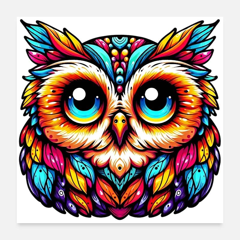 Owl Poster 24" x 24" (60x60 cm)