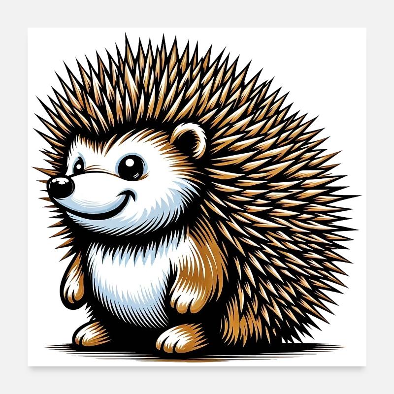 Igel Poster 60x60 cm