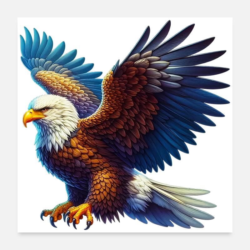 Eagle Poster 24" x 24" (60x60 cm)