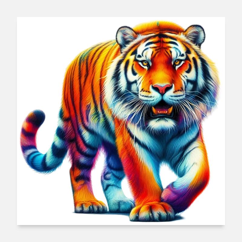 Tiger Poster 24" x 24" (60x60 cm)